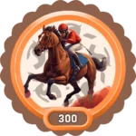 عند فوز المتسابق بـ 300 سباق سيحصل 30,000 على نقطة سمعة